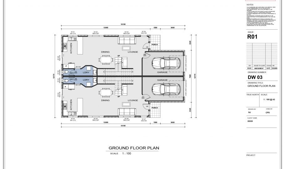 Duplex Design Home Plan – A