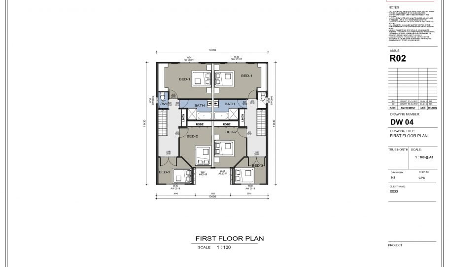 Duplex Design Home Plan – Th