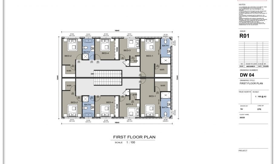 Duplex Design Home Plan – N