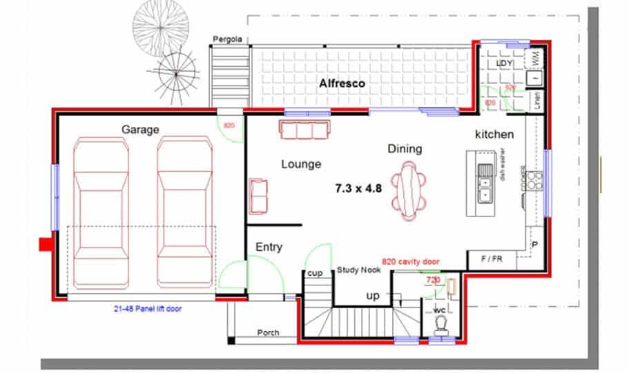 Duplex Kit Home Design Plan 213 03