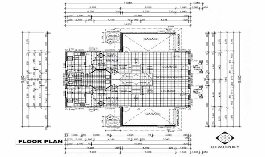 Duplex Kit Home Design Plan 297B 01