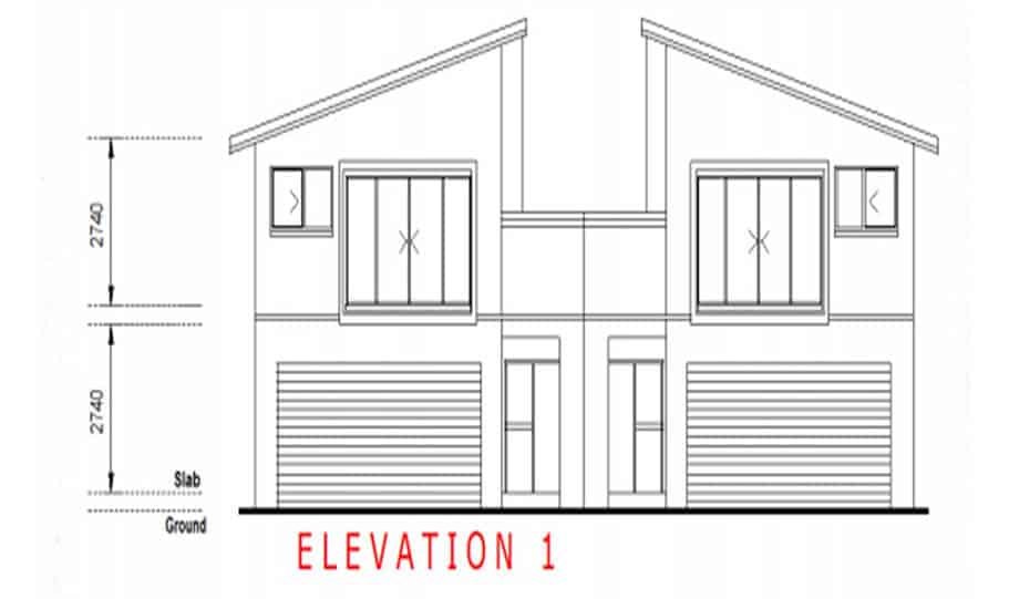 Duplex Kit Home Design Plan 299T 05