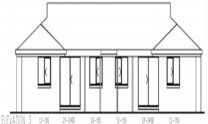 Duplex Kit Home Plan 234DUK 234.2m2 6 Bedrooms 2 Bath 6
