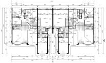 Duplex Kit Home Plan 380TH 380m2 12 Bedrooms 4 Bath 4