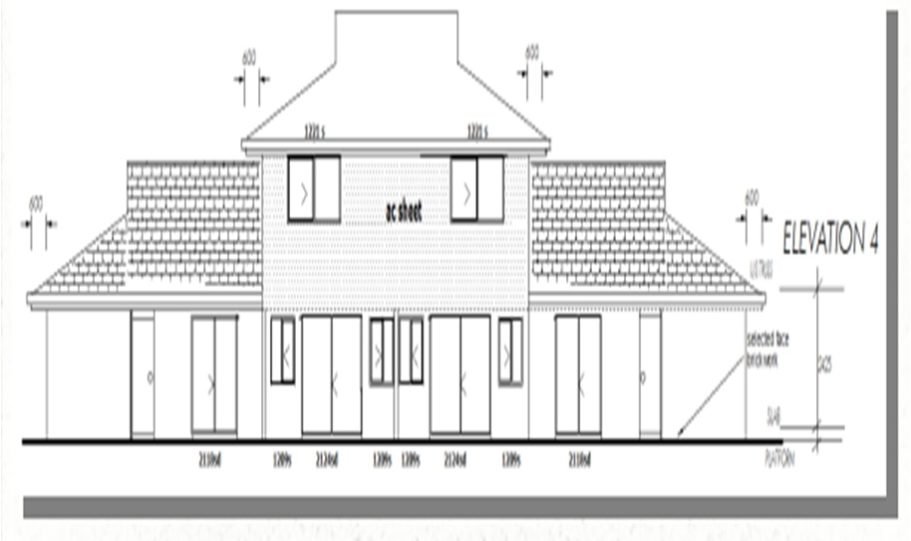 Duplex Kit Home Plan 380TH 380m2 12 Bedrooms 4 Bath 9