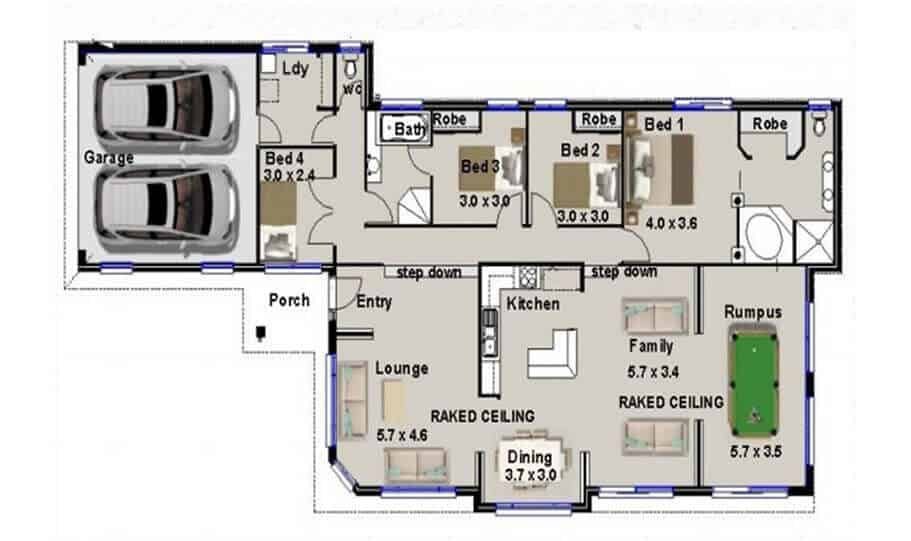 One Y Kit Homes Plan 220n 220m2, Split Level Duplex Floor Plans