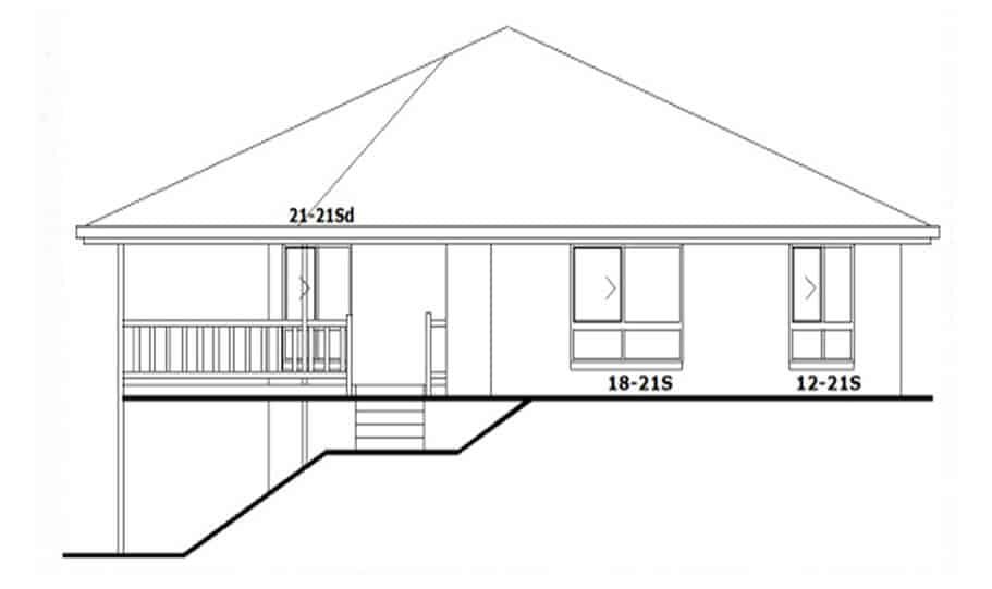 Sloping Land Kit Home Design 134 04