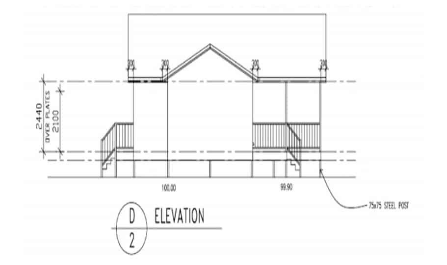 Sloping Land Kit Home Design 173 02