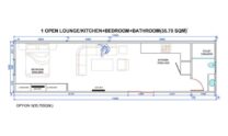 One King BT1BK 40ft Transportable Container Home Exterior Modern Design Australia Wide Delivery