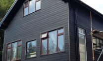 Blue Grey Composite Wall Cladding House Installation Case In Ireland