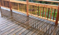 Composite Decking And Wooden Deck