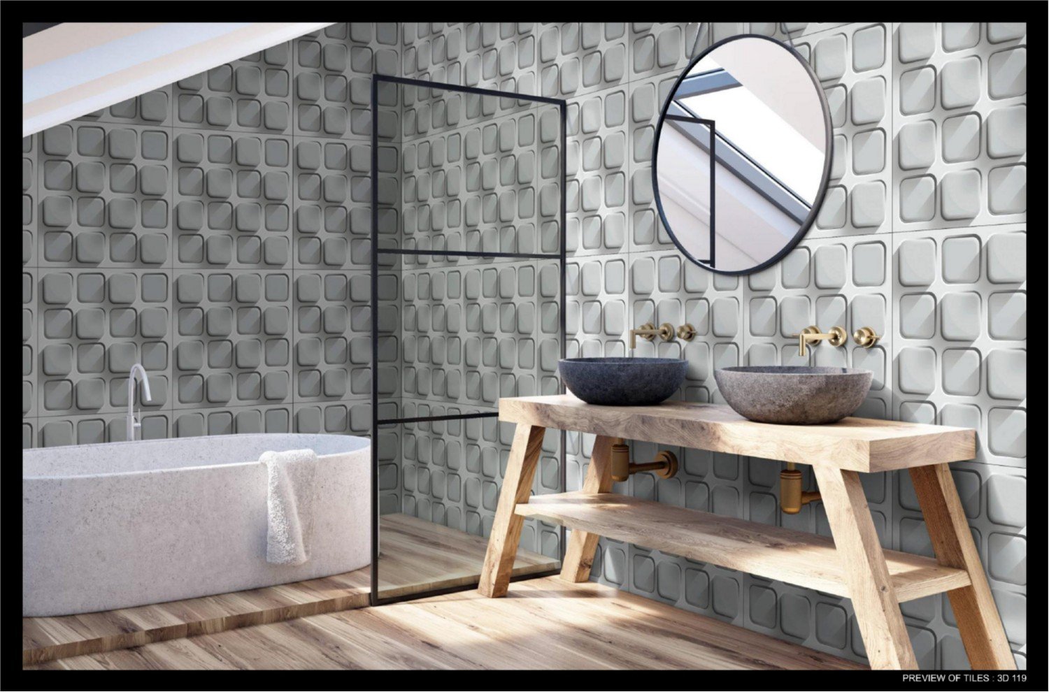 Spark Ceramic 600x600mm 3d Floor Tiles