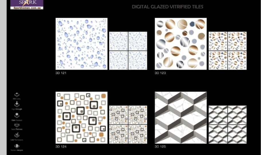 Spark Ceramic 600x600mm 3d Floor Tiles (3)