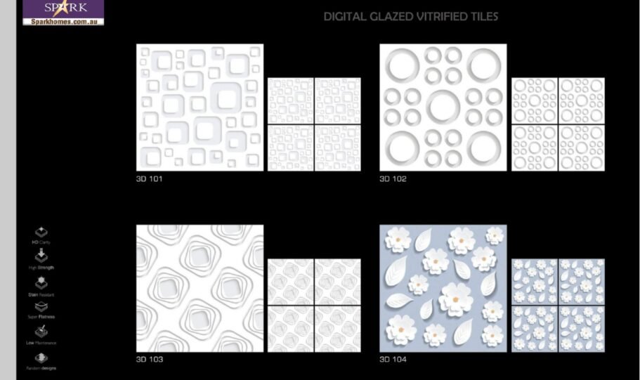 Spark Ceramic 600x600mm 3d Floor Tiles (38)