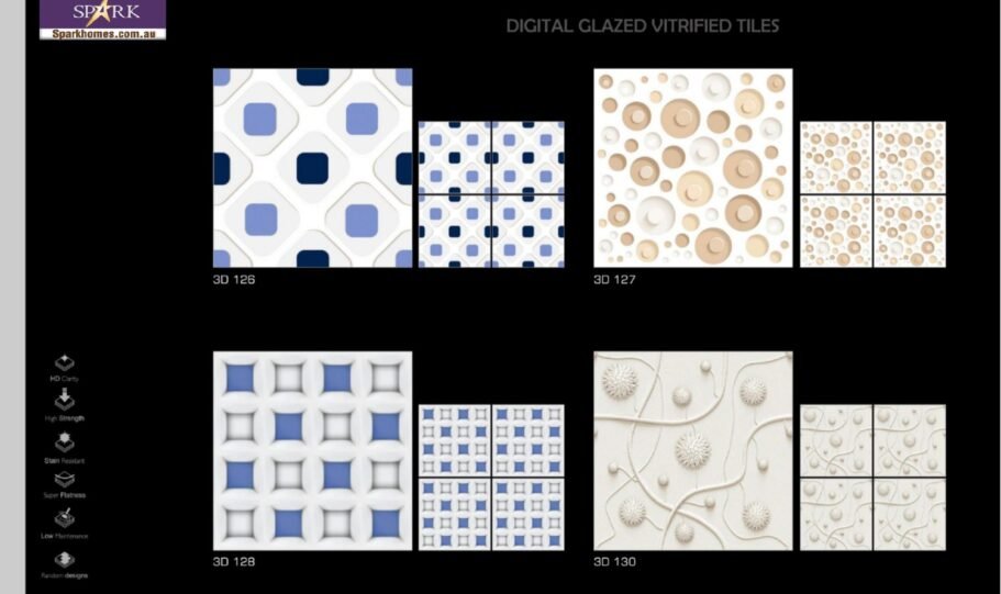 Spark Ceramic 600x600mm 3d Floor Tiles (6)