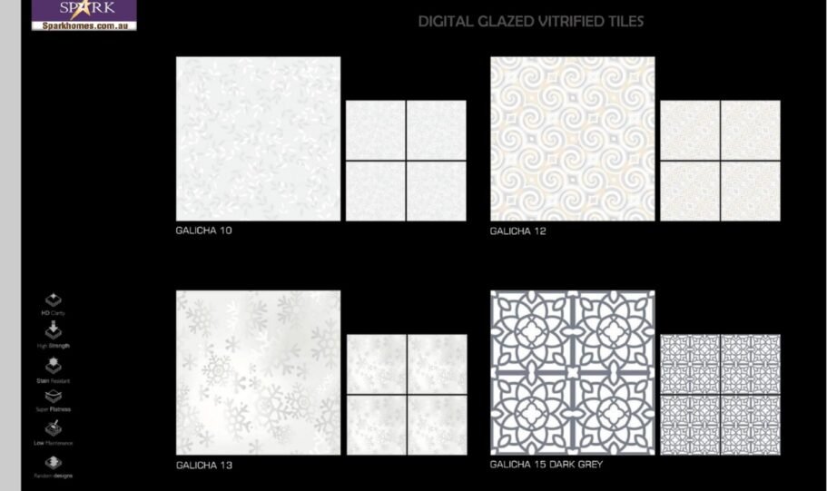 Spark Ceramic 600x600mm 3d Floor Tiles (9)