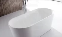 120013001400150016001700mm Oval Bathtub Freestanding Acrylic Gloss White No Overflow Bathtubs 366 700x