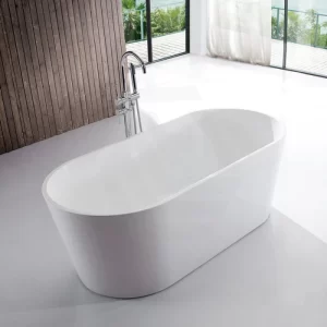 120013001400150016001700mm Oval Bathtub Freestanding Acrylic Gloss White No Overflow Bathtubs 366 700x