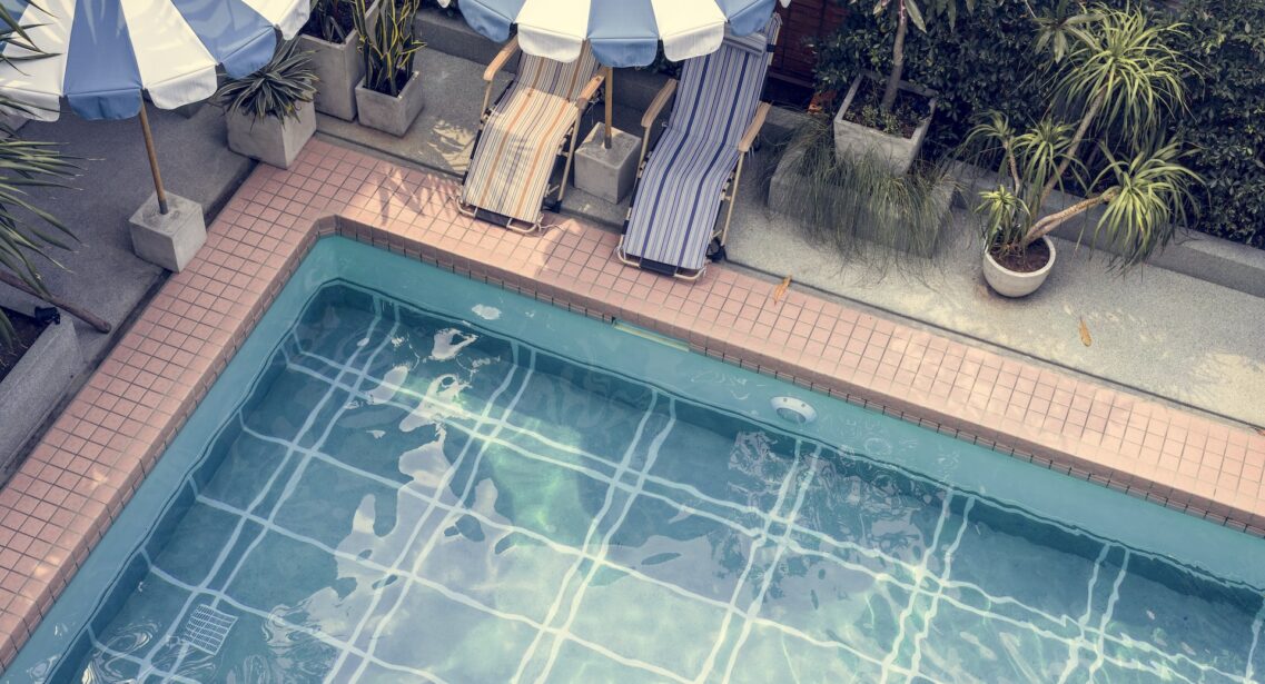 Swimming Pool In Summer Time