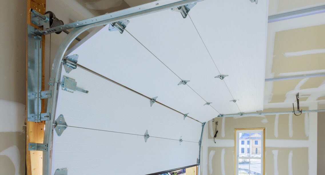 Installation Of Rolling Shutters Plastic Garage Doors In A New House