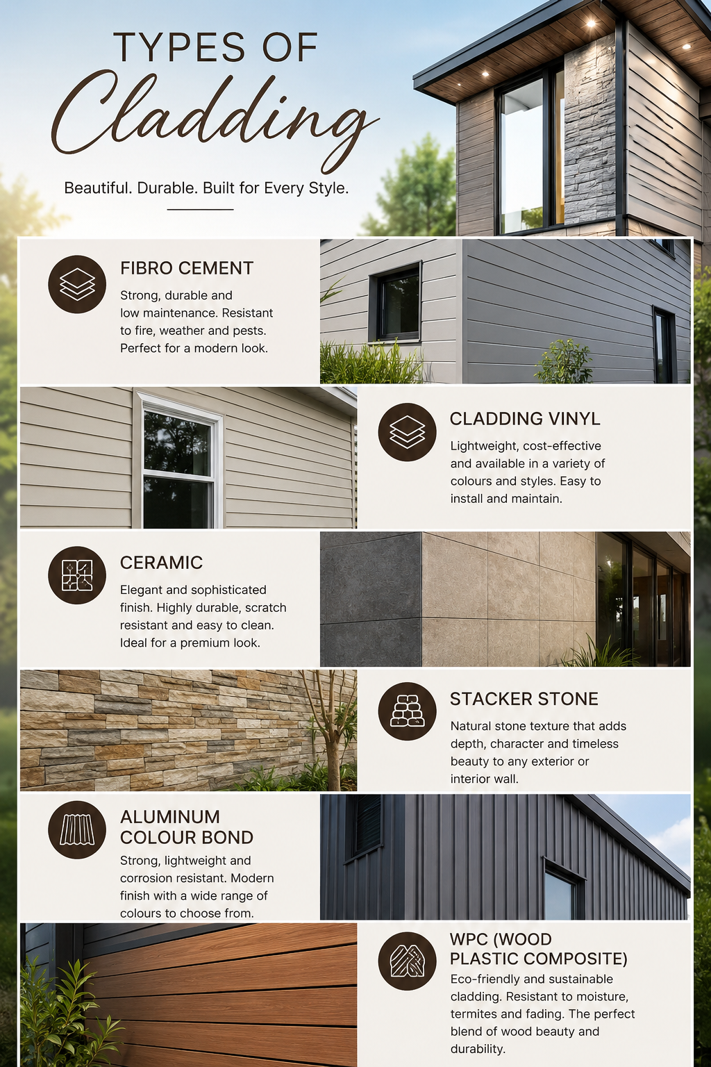 Types of Exterior Cladding Siding