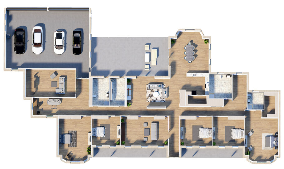 Acreage Home Design Kit 5 Luxury 500sqm Steel Frame Australia Wide
