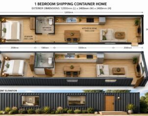 Shipping Container One Bedroom Home