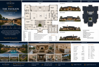 The Pavilion Acreage Kit Home 500sqm Modern Pavilion Style Steel Frame Kit Australia Wide