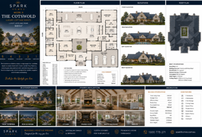 Cotswold Acreage Kit Home Luxury Country Estate 500sqm 5 Bedroom Steel Frame Kit Australia Wide